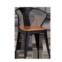 Ensemble de salle à manger moderne en bois massif écologique pour restaurant, table carrée 4 places et chaises pour usage extérieur et salle de sport