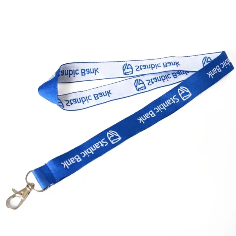 High Quality Custom Woven Embroidery Lanyard