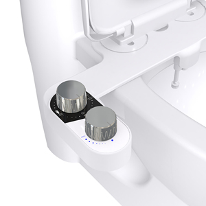 Toilet <strong>Bidet</strong> Ultraslim <strong>Non</strong> <strong>Electric</strong> Mechanical Cold <strong>Water</strong> Toilet Seat <strong>Bidet</strong> Attachment Dual Nozzles for Postpartum Care - Product Image 1