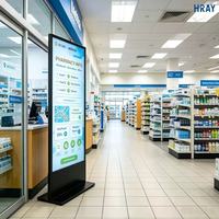 Pantalla Digital LCD HRAY de 49 Pulgadas con Profundidad de Color de 8 Bits, Bajo Consumo de Energía para Reproducción de Información Comercial en Interiores, OEM ODM