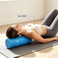Rouleau de massage en mousse creuse classique, bâton de massage musculaire, roue de yoga pour soulager les douleurs aux jambes et au dos, fitness