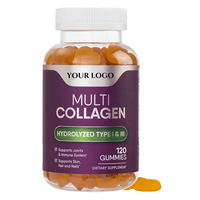 Complément OEM de collagène en poudre et gommes avec L-Glutathion antioxydant, certifié par un tiers, personnalisable