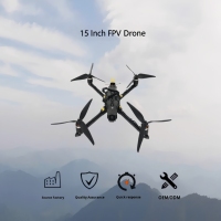 Nouveau modèle 2025 Drone FPV 15 pouces avec caméra télécommandée Haute Définition 720P Transmission sur plus de 10 km Autonomie de vol de 31 à 40 minutes