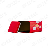 Boîte en étain rectangulaire de haute qualité pour la vente en gros, emballage pour biscuits, boîte en étain pour le thé, boîte personnalisée pour bonbons