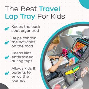 Free sample Portable Folding <b>Car</b> <b>Seat</b> Kids Travel Tray Activity Tray Snack Organizer <b>Bag</b> Kids Travel Food Play Tray Toddlers - Product Image 2