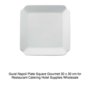 จานสี่เหลี่ยมนาโปลีกูร์เมต์ 30 × 30 ซม. Gural Npl30X30Gsv00 - Product Image 2