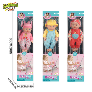 Muñeca interactiva suave Sunseed de 12 pulgadas, equipada con cochecito, adecuada para niñas de 2 a 7 años, con una escala de 1:12 - Product Image 4