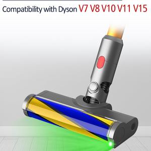 Tête de brosse à rouleau pour sol dur avec détection de la poussière Lumière verte Dysons V7 V8 <span class=keywords><strong>V6</strong></span>/DC58 /V10slim Nettoyeurs sans fil - Product Image 3