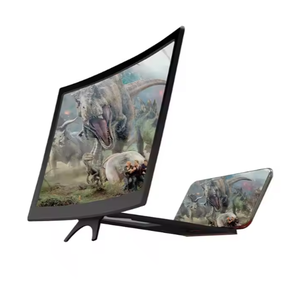 Support pliable vidéo HD de bureau de 12 pouces amplificateur de <span class=keywords><strong>loupe</strong></span> <span class=keywords><strong>d</strong></span>'<span class=keywords><strong>écran</strong></span> de téléphone portable incurvé agrandi 3D support de <span class=keywords><strong>smartphone</strong></span> en métal - Product Image 2
