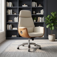 Chaise de bureau ergonomique moderne de haute qualité, chaise de bureau pivotante, chaise pivotante en cuir réglable