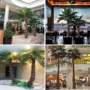 Tùy chỉnh lớn trong nhà giả cây cọ cây cọ nhân tạo Faux cây cọ UV chứng nhận cho khách sạn Scenic decors - Product Image 4