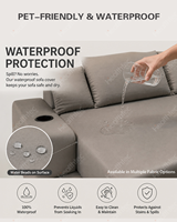 Multifunktionales 3-in-1 Schlafsofa für Gästezimmer Tiny Home Möbel Konvertierbares Komprimiertes Schlafsofa