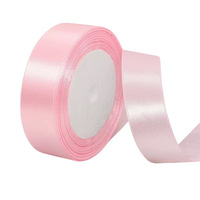 Ruban en satin polyester écologique simple ou double face, plusieurs largeurs, vente en gros pour la décoration de fêtes d'anniversaire et de mariages
