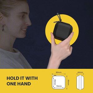 Custom Hard EVA Case Storage Bag <b>Mini</b> <b>Pouch</b> for Electronics Accessories Headphone Earbud Earphone EVA Carrying Case - Product Image 3