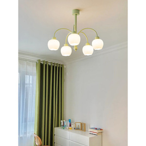 Lustre Moderne Minimaliste Vert Citrouille Tendance Instagram pour Salle à Manger, Bureau, Chambre, Salon – Taille Moyenne - Product Image 4