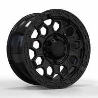 Jantes monobloc forgées légères noires effet Beadlock, multi-rayons creux, pour véhicules tout-terrain