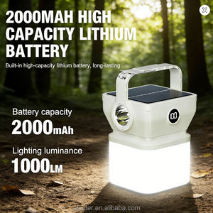 Linterna Solar de Emergencia para Camping, Recargable, Doble Carga USB-C, Pantalla, 3 Modos de Iluminación, IP65 Impermeable, Ligera - Product Image 4