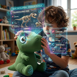 Peluche intelligente T-Rex <span class=keywords><strong>dinosaure</strong></span> Cuteyeah avec IA, jouet Montessori parlant pour enfants, cadeau d'anniversaire, déballage personnalisé - Product Image 4