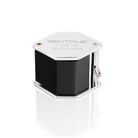 20.5mm 10X Triplet Diamond Loupe Chrome Finish Professional Jewelry Magnifier With Leather Case