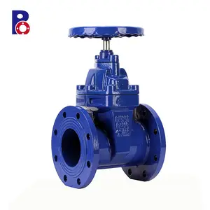 China supplier BS standard PN10 PN16 handle wheel rubber gate valve