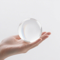 Boule de cristal K9, sphère transparente, logo personnalisé, sablage de cristal 3D, boîte cadeau pour décoration de fête, cadeau