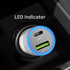 Di alta qualità 2.4A tipo C caricatore per telefono cellulare USB QC 3.0 PD ricarica rapida caricabatteria per auto per <span class=keywords><strong>Samsung</strong></span> Apple Huawei - Product Image 2