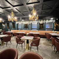 Chaise et table de restaurant personnalisées canapé de stand vente en gros canapé de café moderne siège de stand d'hôtel table et chaise de restauration rapide