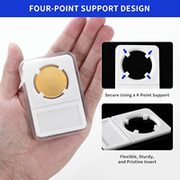 Boîtier de protection en plastique pour pièces de monnaie en or et en argent de 31 mm, 38 mm, 39 mm, 41 mm, pour collection de pièces de monnaie de qualité