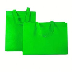 Sacs fourre-tout en tissu non tissé personnalisés avec logo ECO, sacs fourre-tout de shopping recyclables, sacs fourre-tout cadeaux en gros - Product Image 2