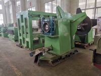 Ligne de découpe de bobines d'acier de haute précision, machine de découpe transversale, contrôle PLC, haute sécurité, largeur de coupe 800-1800 mm pour une découpe précise