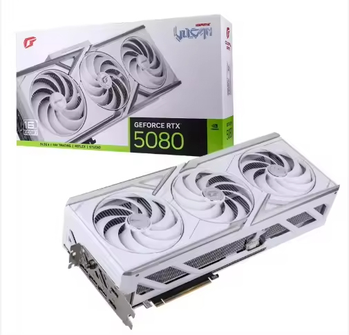 Brand New Colorful RTX 5080 16G White Vulcan OC Fan PCIe 5.0 Gaming Graphics Card