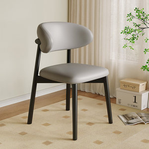 Silla <span class=keywords><strong>de</strong></span> <span class=keywords><strong>Comedor</strong></span> Estilo Nórdico <span class=keywords><strong>de</strong></span> <span class=keywords><strong>Madera</strong></span> con Respaldo Tapizado, Silla <span class=keywords><strong>de</strong></span> <span class=keywords><strong>Diseño</strong></span> en Forma <span class=keywords><strong>de</strong></span> Cuerno, Apta <span class=keywords><strong>para</strong></span> <span class=keywords><strong>Comedor</strong></span> o como Silla <span class=keywords><strong>de</strong></span> Escritorio - Product Image 6