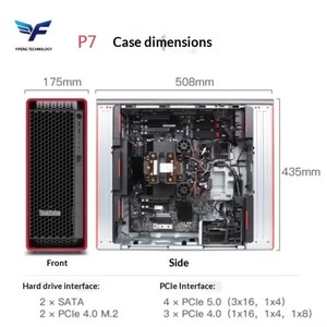 เวิร์กสเตชันกราฟิก P7 ThinkStation W5 3423 3425 W9 3475 รองรับการเรียนรู้ AI การคำนวณ รองรับ MS หน่วยความจำ 1TB คอมพิวเตอร์ตั้งโต๊ะ - Product Image 2