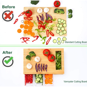 Ensemble de 3 planches à découper en bambou <span class=keywords><strong>bio</strong></span> avec logo personnalisé, planche à découper de cuisine avec poignée <span class=keywords><strong>pour</strong></span> cadeau promotionnel - Product Image 4
