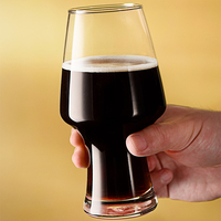 Chope à bière en verre océanique pour sublimation, logo personnalisé, artisanat en cristal, tasse à bière de style allemand, pilsner, dégustateur belge, accessoires de bar