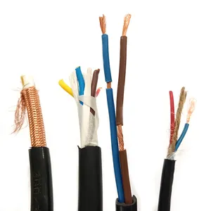 Rvv Hoge Kwaliteit Multi-Core 2 3 4 Cores Koper Draden Flexibele Elektrische Draad Kabel 0,75 Mm2 1,0 Mm 2 1,5 Mm2 2.5 Mm2 4mm2