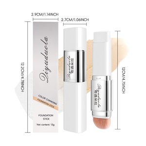 Sẵn sàng giao hàng, kem nền dạng thỏi hai đầu hình chữ V đổi màu theo nhiệt độ, che phủ tự nhiên lâu trôi, kèm cọ. - Product Image 6