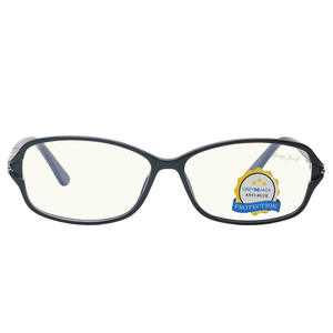 Lunettes de vue anti-lumière bleue ovales pour femmes Grey Jack, monture en plastique, taille moyenne 5108, lunettes tendance - Product Image 3