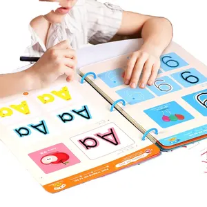 CE CPC儿童笔控制训练手绘安静书可擦纸卡字母数字儿童教育玩具男孩和女孩