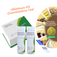Kit de bandelettes de test rapide pour l'aflatoxine B1 et M1, détection de haute sensibilité pour la sécurité alimentaire des céréales, des aliments pour animaux, du lait et des noix