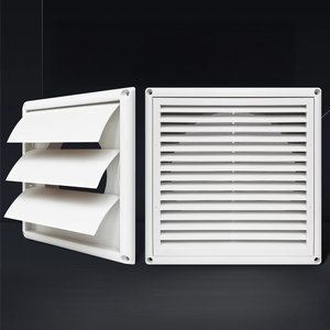 Couvercle <span class=keywords><strong>de</strong></span> fenêtre à persienne auto-suspendue <span class=keywords><strong>de</strong></span> <span class=keywords><strong>sortie</strong></span> <span class=keywords><strong>de</strong></span> système d'air frais <span class=keywords><strong>pour</strong></span> les grilles <span class=keywords><strong>de</strong></span> registres <span class=keywords><strong>de</strong></span> <span class=keywords><strong>sortie</strong></span> d'échappement <span class=keywords><strong>de</strong></span> climatiseur <span class=keywords><strong>de</strong></span> balcon carré - Product Image 1