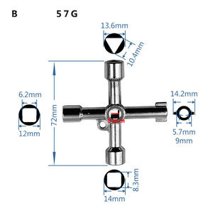 Clé triangulaire universelle multifonctionnelle à 4 voies Clé <span class=keywords><strong>de</strong></span> <span class=keywords><strong>plombier</strong></span> Clé <span class=keywords><strong>de</strong></span> <span class=keywords><strong>plombier</strong></span> triangulaire - Product Image 5