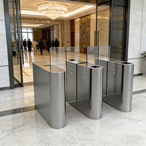 ประตูหมุนแบบเลื่อนสำหรับอาคารสำนักงาน ออกแบบปรับแต่งได้ตามความต้องการของโรงงาน พร้อมระบบควบคุมการเข้าออกขั้นสูง - Product Image 4