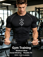 T-shirts de sport respirants pour hommes, coupe régulière, imprimés en 3D, en polyester et soie de lait, manches courtes, séchage rapide, vêtements de sport actifs