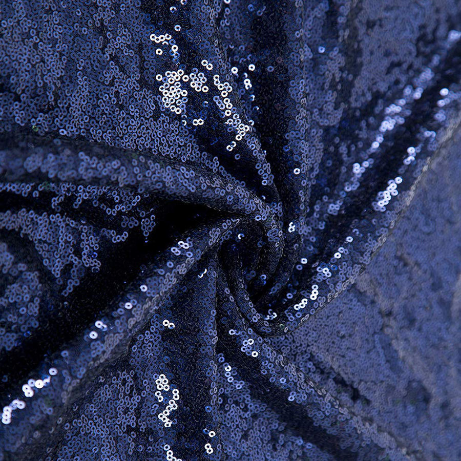 Factory Direct Wedding Party Background Wall Moveable Portablestage Background Drapes 2ft X 8ft Navy Blue Sequin Backdrop