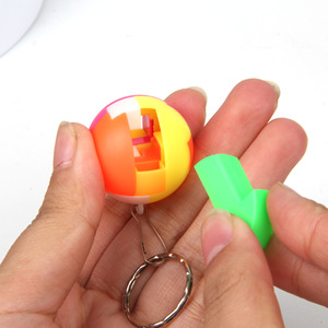 Blocchi di plastica Jigsaw lucchetto luban Puzzle giocattoli di decompressione palla portachiavi giocattoli educativi fidget - Product Image 3