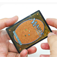 Étui pour cartes personnalisé ultra transparent et étanche, cadre 66*91mm, matériau PP, pour cartes Magic the Gathering, Pokémon, YuGiOh