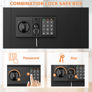 Weichi Factory US Warehouse in Stock Hidden Wall Mounted Safe <b>Box</b> Digital Electronic <b>Lock</b> Wall-Mounted Safe Cabinet - Product Image 3