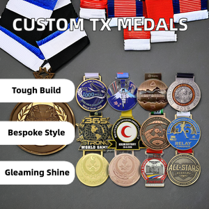 Médailles sportives personnalisées en laiton Cheerleading Dance Team Sports 5K Futsal Judo Basketball <span class=keywords><strong>Boxe</strong></span> Football-Display Logo Award Style - Product Image 3