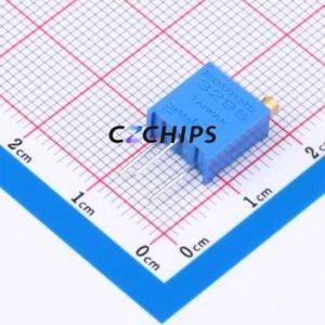 Resistencia Ajustable/Potenciómetro 3296Y-1-101LF, Componente de Orificio Pasante (THT)-3P, 9.5x4.8mm, Resistencia de 100 Ohmios, 10%, 500mW, 100ppm ℃ - Product Image 1